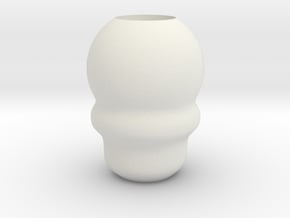 DMC 5 Nero Pendant Bead in White Natural Versatile Plastic