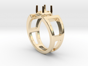 Women's - Gem (Ready) Ring #4 in 14k Gold Plated Brass