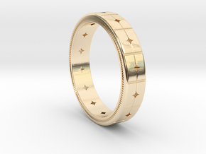 Women's Band Ring #1 in 14k Gold Plated Brass