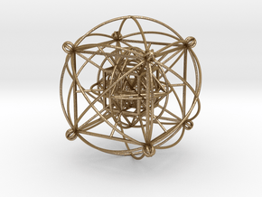 Unity Sphere (medium yang) in Polished Gold Steel