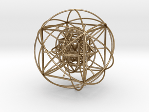 Unity Sphere (large) in Polished Gold Steel