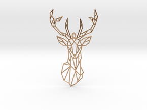 Pendant Deer in Polished Bronze