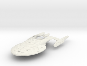 ISS Ancient class BattleCruiser 4.2" long in White Natural Versatile Plastic
