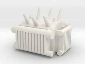 Electrical Transformer 1/100 in White Natural Versatile Plastic