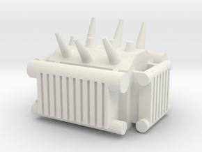Electrical Transformer 1/24 in White Natural Versatile Plastic
