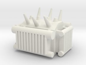 Electrical Transformer 1/200 in White Natural Versatile Plastic