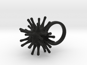Urchin Ring in Black Natural Versatile Plastic: 5.5 / 50.25
