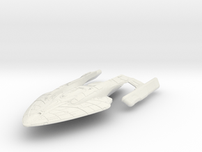 Federation Ancient class Cruiser V3 4.1" long in White Natural Versatile Plastic