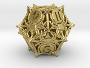 D12 Balanced - Spiders in Natural Brass