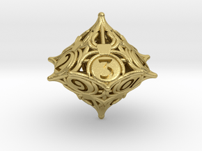 D10 Balanced - Spiders in Natural Brass