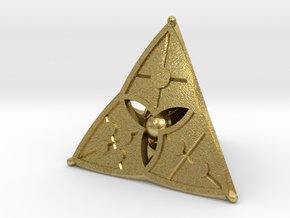 D4 Balanced - Shield in Natural Brass