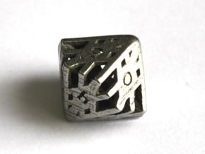 D10 Balanced - Snow in Polished Bronzed-Silver Steel