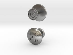 Dragon Ball - Capsule Cufflinks - V2 (5 stars) in Natural Silver