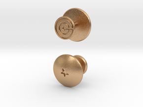 Dragon Ball - Capsule Cufflinks - V2 (1 star) in Natural Bronze