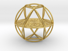 Unified Model - 1.3" / 3.3cm in Polished Brass: Small