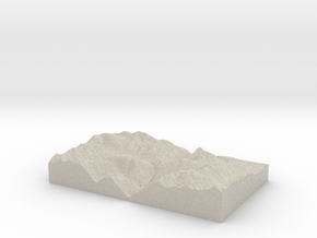 Model of No Name Creek in Natural Sandstone