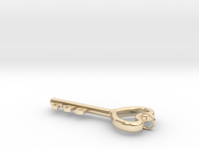 God  Key in 14K Yellow Gold