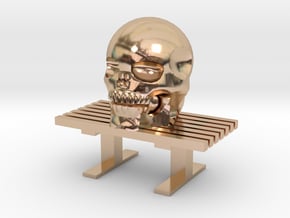 skull Bench in 14k Rose Gold