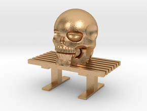 skull Bench in Natural Bronze