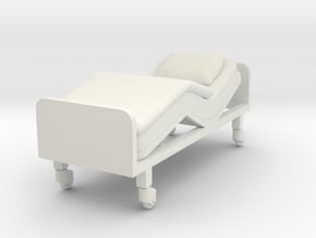 Hospital Bed 1/35 in White Natural Versatile Plastic