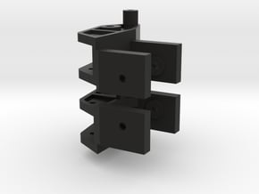 1 piece Tamiya Blackfoot Upright Caster Block in Black Natural Versatile Plastic