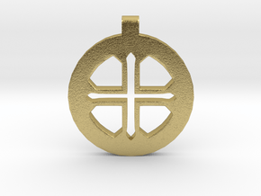 Medieval Amulet in Natural Brass