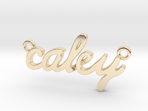 Name Pendant - Caley in 14K Yellow Gold