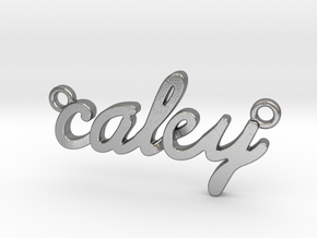 Name Pendant - Caley in Natural Silver