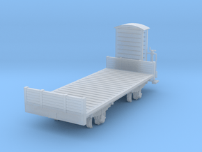 Flat car H0m in Smooth Fine Detail Plastic