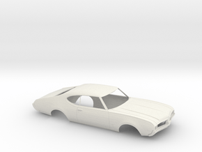 1/16 1969-72 Oldsmobile 442 Open Shell in White Natural Versatile Plastic