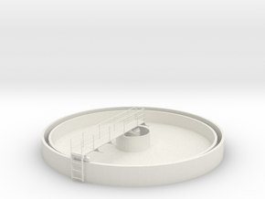 '1-50' Scale - Clarifier - 30cm  Diameter - 3cm Hi in White Natural Versatile Plastic