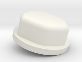 MirTon button (optional) in White Natural Versatile Plastic