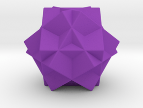 Escher's Tri-cube in Purple Processed Versatile Plastic