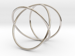 Rolling / Revolving Illusion in Rhodium Plated Brass: Small