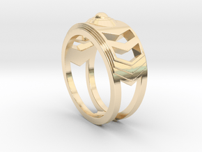 Women's Ring #1 in 14k Gold Plated Brass