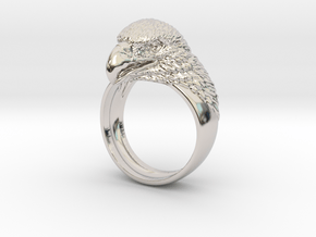 Eagle head ring bird jewelry in Platinum: 10 / 61.5