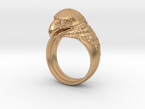 Eagle head ring bird jewelry in Natural Bronze: 10 / 61.5