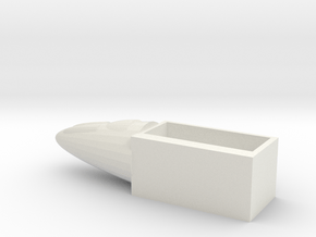 Train shape sanitary carton in White Natural Versatile Plastic