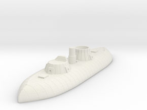 1/600 USS Keokuk in White Natural Versatile Plastic