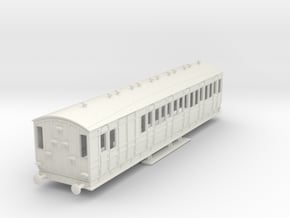 o-87-met-ashbury-bogie-brake-3rd-coach in White Natural Versatile Plastic