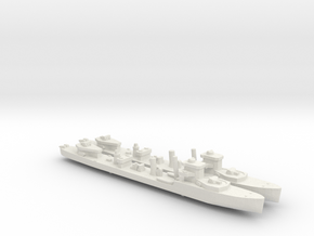 2pk sprue HMS Vega V-class destroyer 1:1250 WW2 in White Natural Versatile Plastic