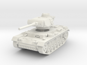 Panzer III L 1/120 in White Natural Versatile Plastic