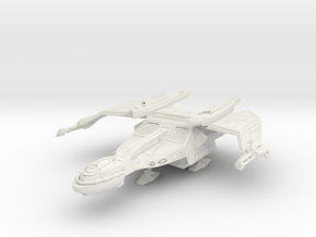 Klingon F-17D WindDragon AssaultShip Wings Up in White Natural Versatile Plastic