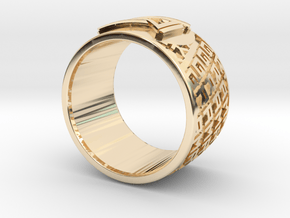 Gramatik Ring in 14k Gold Plated Brass: 6 / 51.5