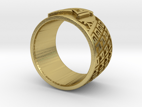 Gramatik Ring in Natural Brass: 6 / 51.5
