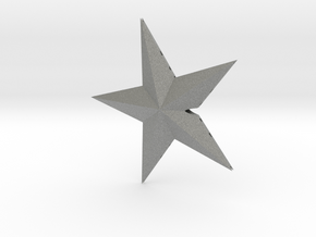 Glowing Christmass star.  in Gray PA12: 28mm