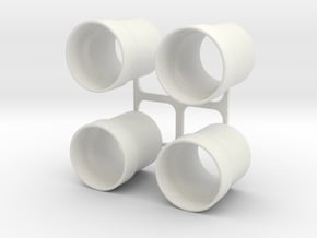 SCX10 Shock Spring spacer in White Natural Versatile Plastic