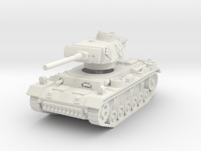 Panzer III M 1/100 in White Natural Versatile Plastic