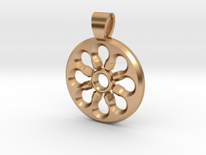 Rosette type 4 [pendant] in Polished Bronze