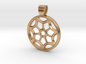 Rosette type 2 [pendant] in Polished Bronze